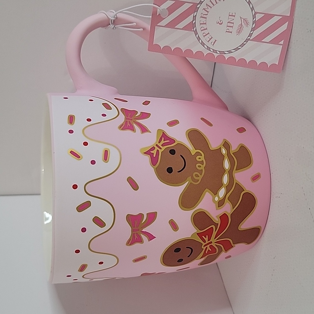 Peppermint & Pine Christmas Ginger Bread Man Mug, NWT